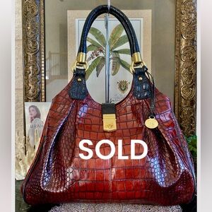 🚫SOLD🚫RARE BRICK SIENNA ELISA BRAHMIN HANDBAG